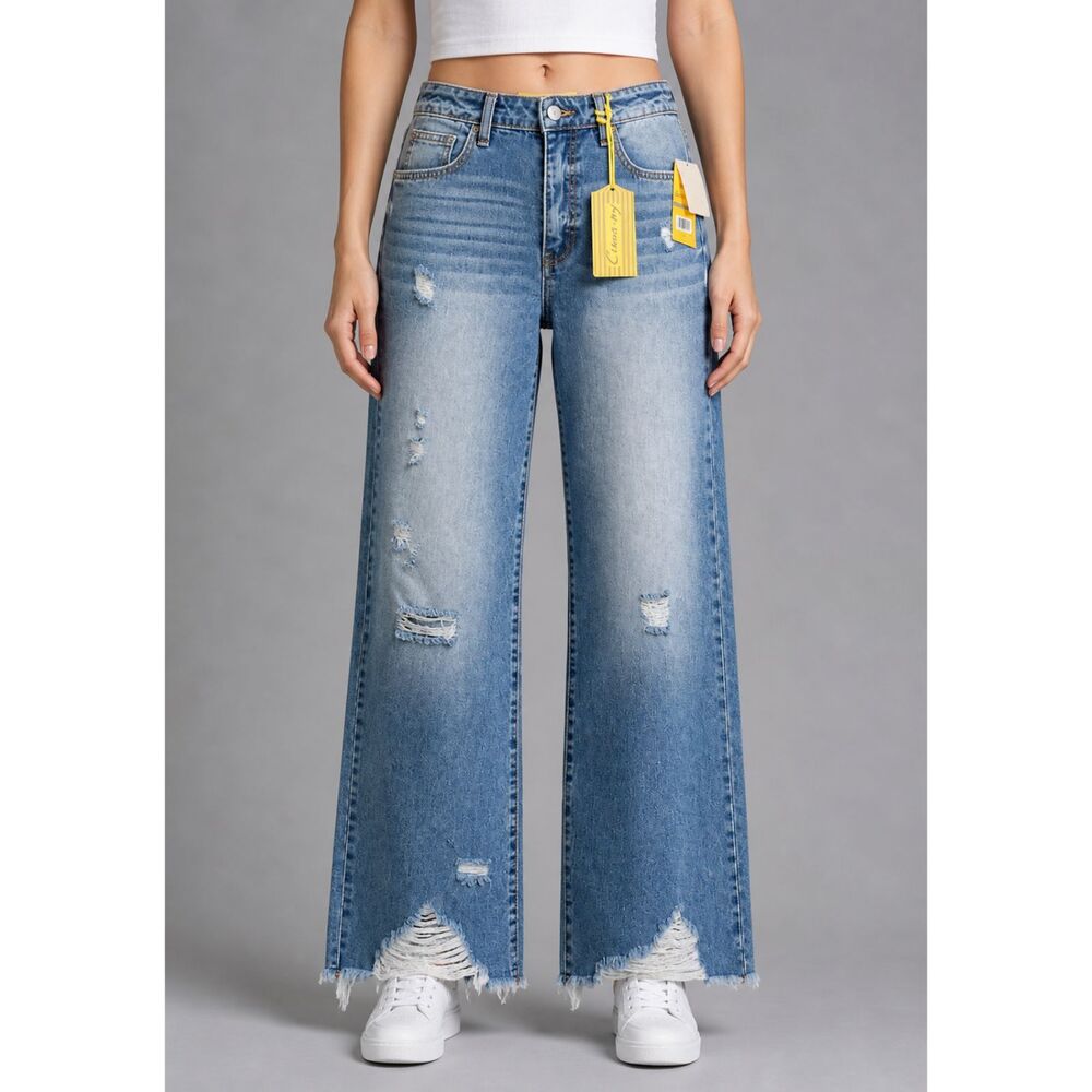 Circus NY High Waist Slouchy Jeans In Looking Glass Wash 27